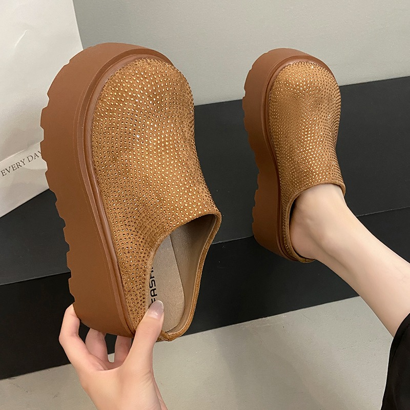 Sepatu Wanita Mules Sandal Kas - Summer Clothing Fabric ulasan dan harga