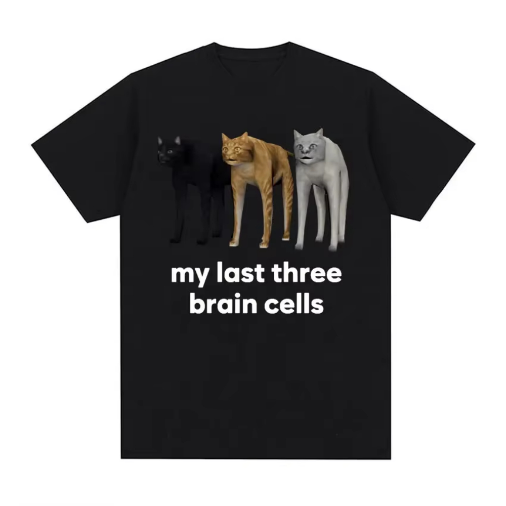 Kaus Meme Kucing Lucu Sel Tiga - Summer Clothing Discount ulasan dan harga