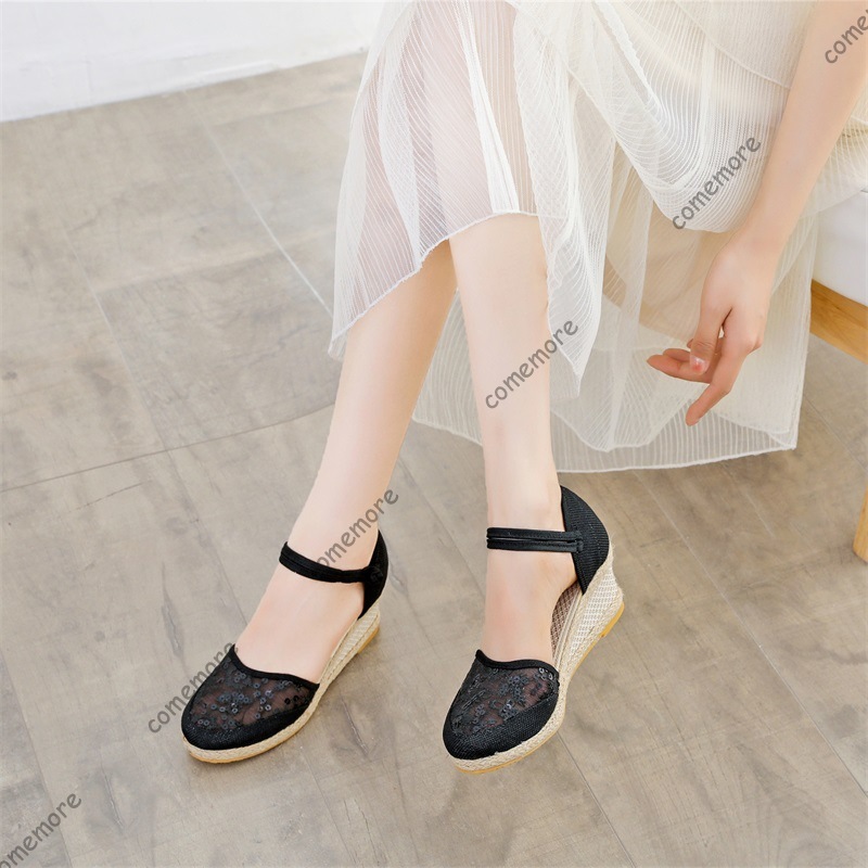 Sandal Wedges Espadrille Jarin - Espadrille Sandal Women ulasan dan harga