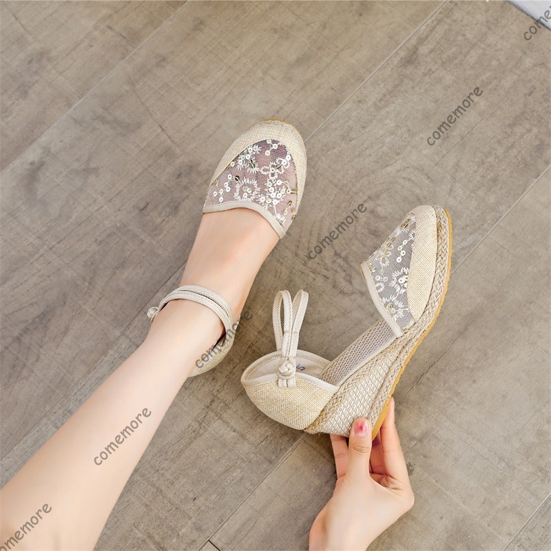Sandal Wedges Espadrille Jarin - Espadrille Sandal Women ulasan dan harga